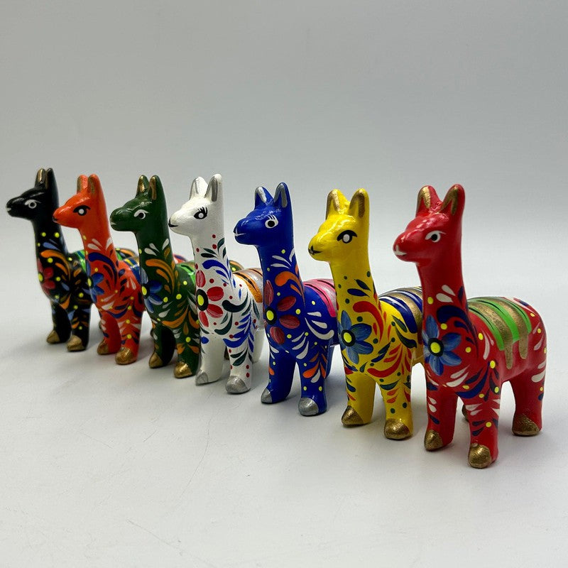 Authentic Hand Made Ceramic Llama Statue's-Nature's Treasures