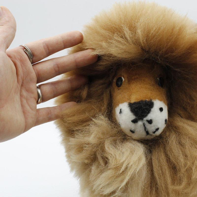 Authentic Hand Made Furry Lion's || Alpaca Wool-Nature's Treasures