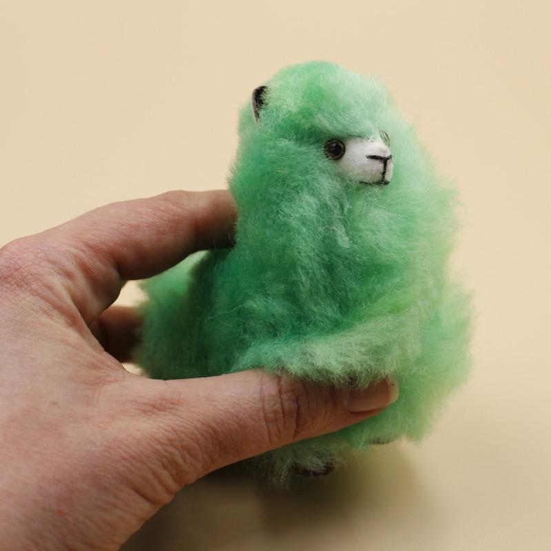 Authentic Hand Made Furry Multi-Color Llama's || Small-Nature's Treasures