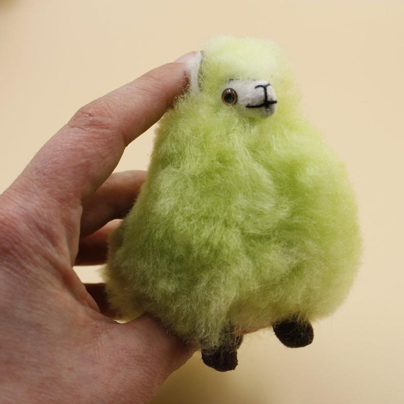 Authentic Hand Made Furry Multi-Color Llama's || Small-Nature's Treasures