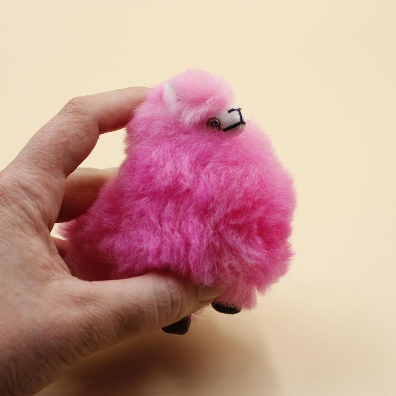 Authentic Hand Made Furry Multi-Color Llama's || Small-Nature's Treasures