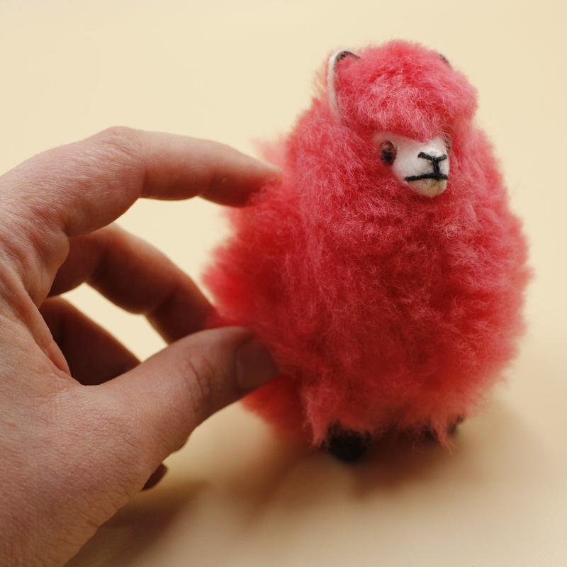 Authentic Hand Made Furry Multi-Color Llama's || Small-Nature's Treasures