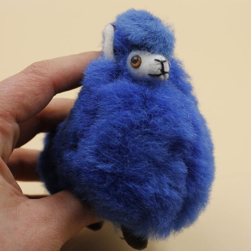 Authentic Hand Made Furry Multi-Color Llama's || Small-Nature's Treasures