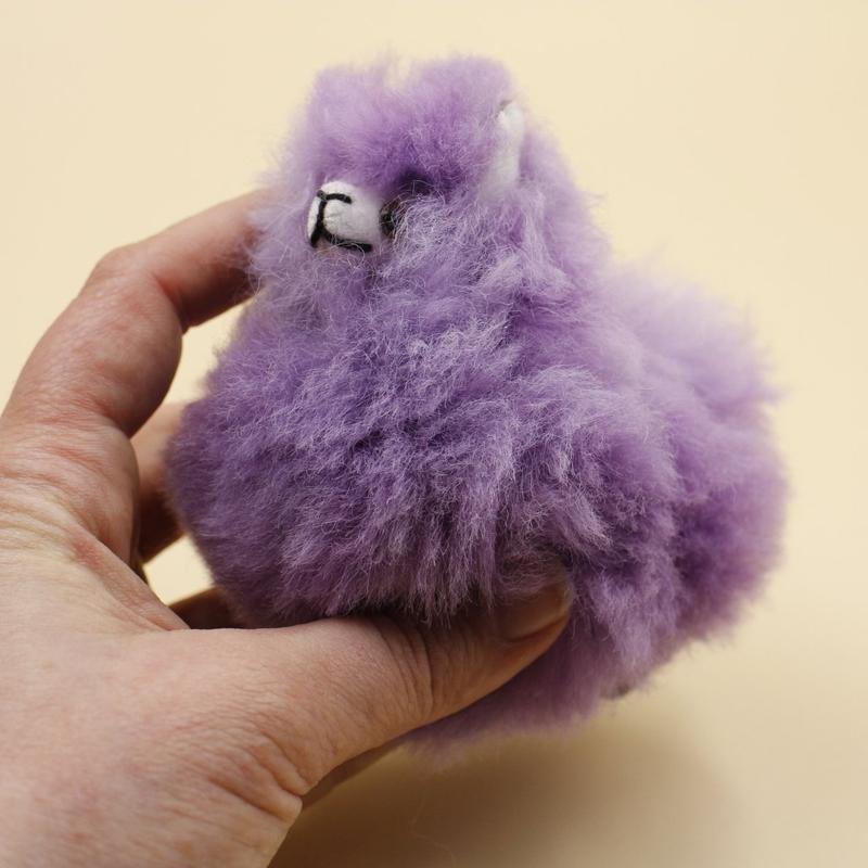Authentic Hand Made Furry Multi-Color Llama's || Small-Nature's Treasures