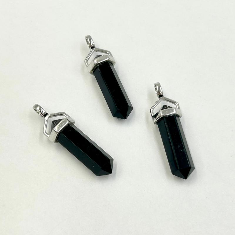 Black Tourmaline Protection Pendant || .925 Sterling Silver-Nature's Treasures