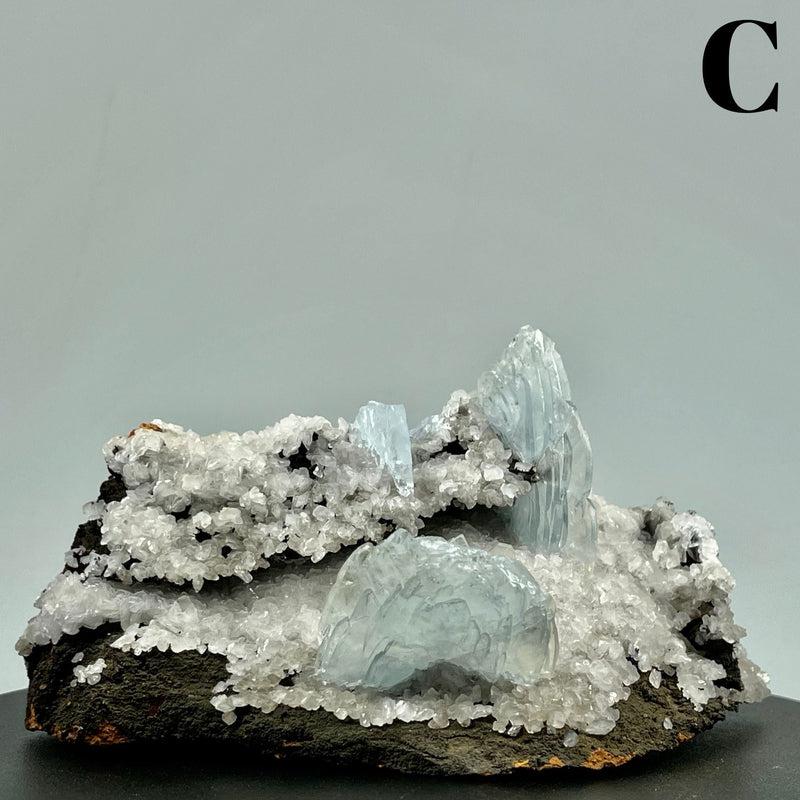 Blue Barite Crystal Cluster || Medium-Nature's Treasures