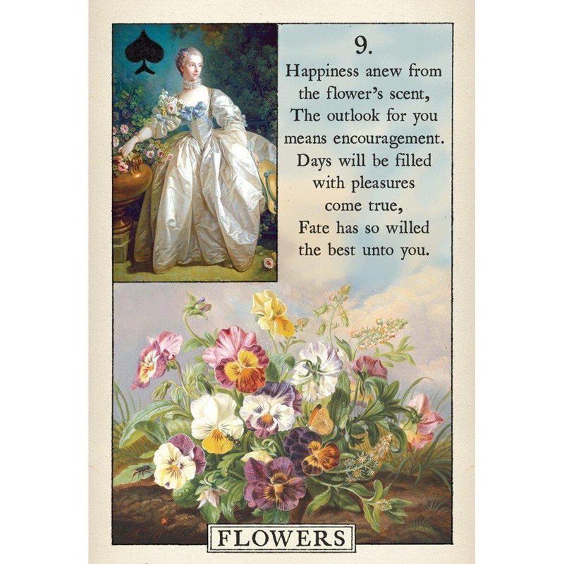 Blue Bird Lenormand Fortune Telling Cards-Nature's Treasures