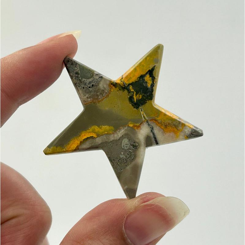 Bumblebee Jasper Moon & Star Carvings || Trunk Show-Nature's Treasures