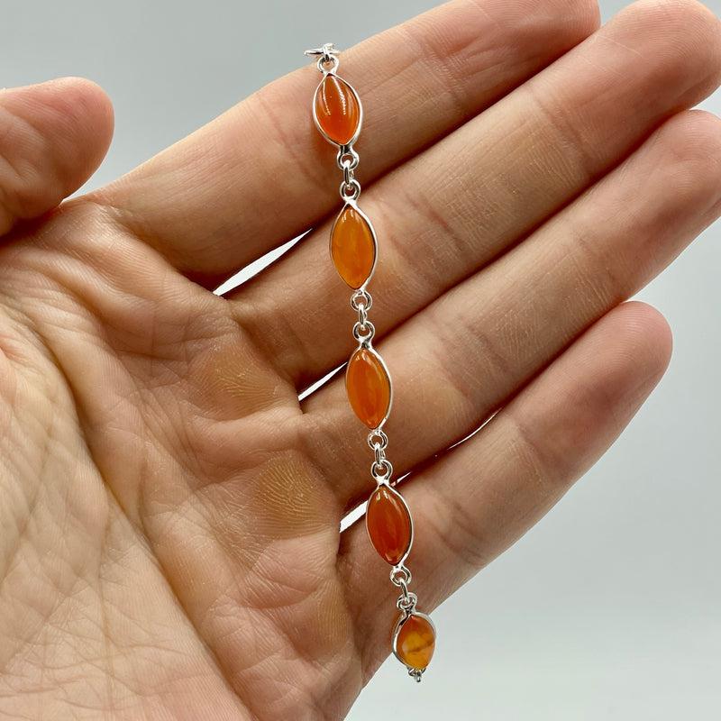 Carnelian Bracelets || .925 Sterling Silver || India-Nature's Treasures