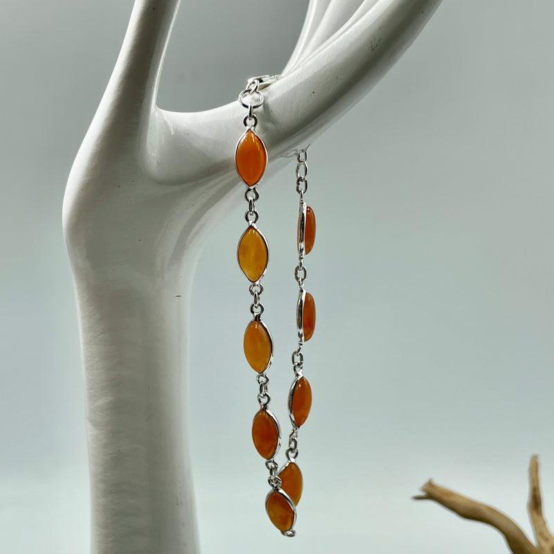 Carnelian Bracelets || .925 Sterling Silver || India-Nature's Treasures