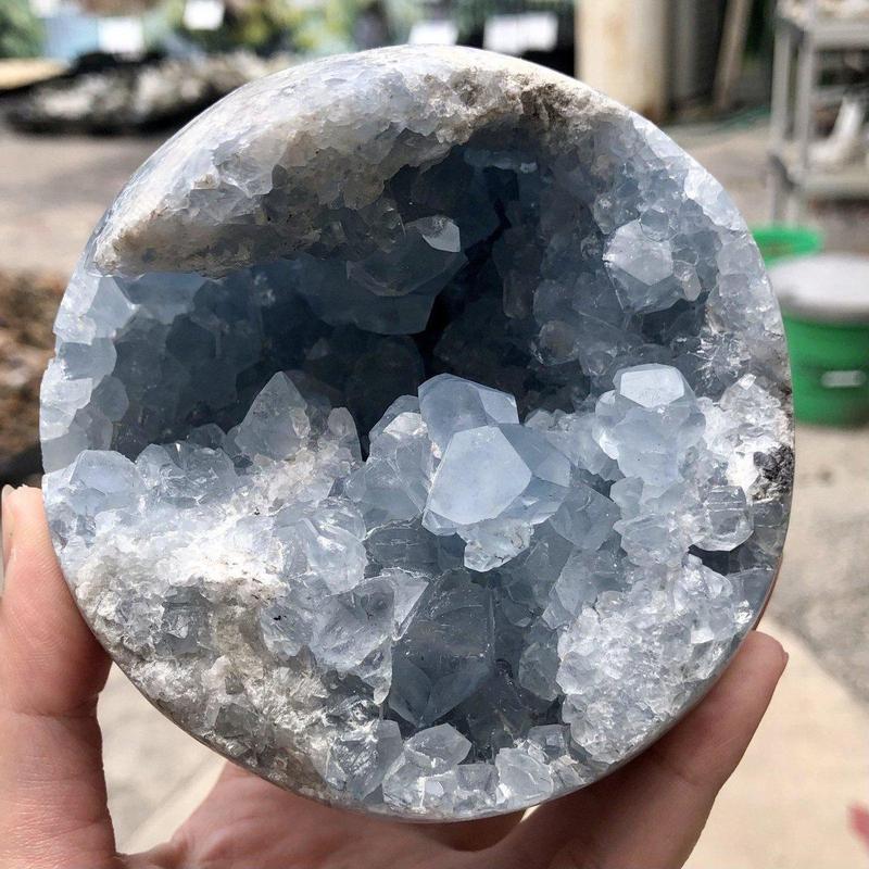 Celestite Cluster Sphere's || Madagascar-Nature's Treasures