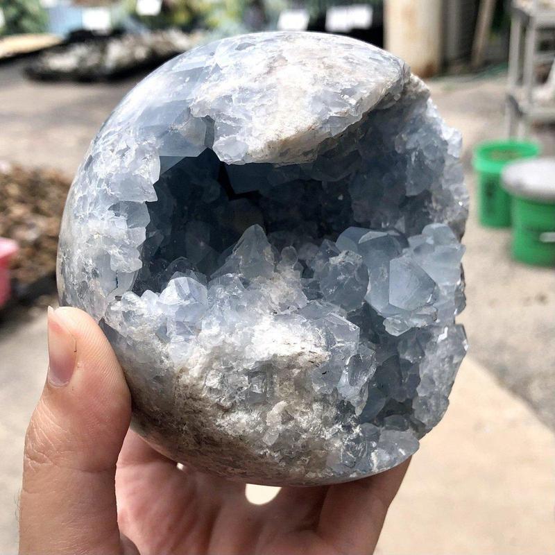 Celestite Cluster Sphere's || Madagascar-Nature's Treasures