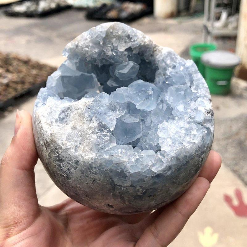 Celestite Cluster Sphere's || Madagascar-Nature's Treasures