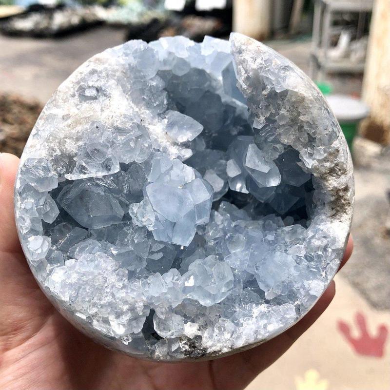 Celestite Cluster Sphere's || Madagascar-Nature's Treasures