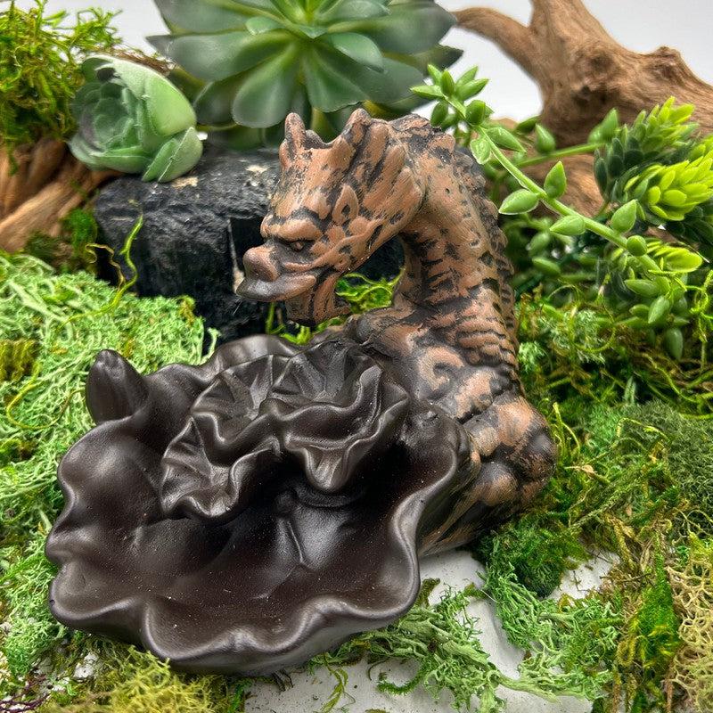 Ceramic Dragon Backflow Incense Burner-Nature's Treasures