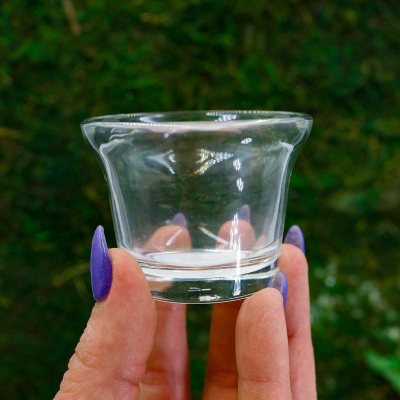 Clear Oyster Glass Votive and Tea-Light Candle Holders-Nature's Treasures
