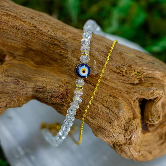 Dainty Evil Eye Beaded Bracelets || Trunk Show-Nature's Treasures