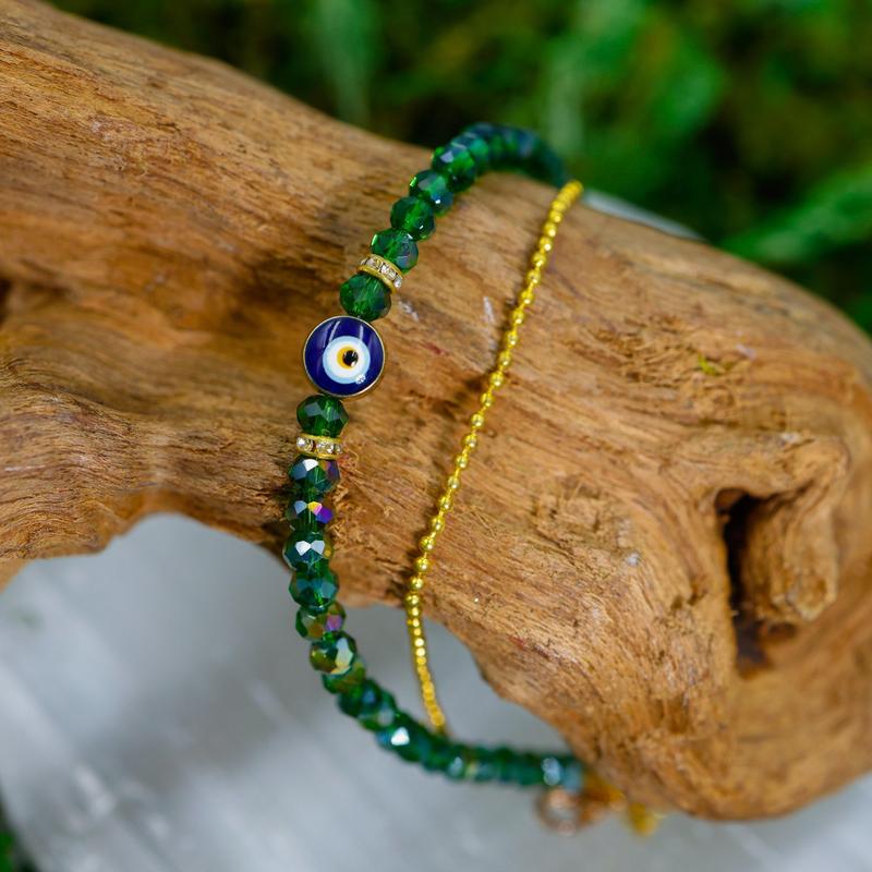 Dainty Evil Eye Beaded Bracelets || Trunk Show-Nature's Treasures