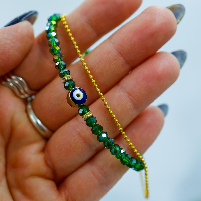 Dainty Evil Eye Beaded Bracelets || Trunk Show-Nature's Treasures