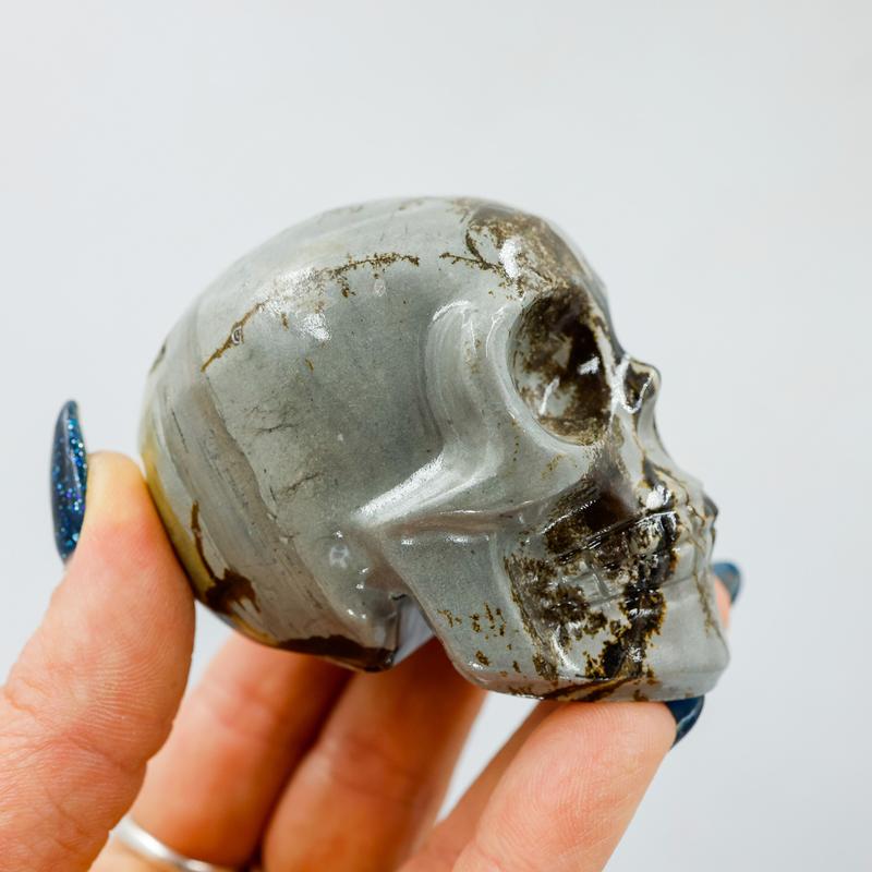 Dendritic Jasper Skull-Nature's Treasures
