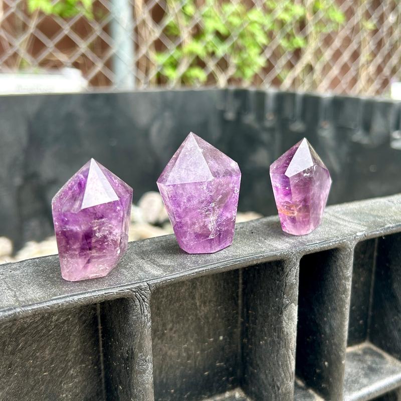 Desk Size - Polished Amethyst Tower Points || Trunk Show-Nature's Treasures