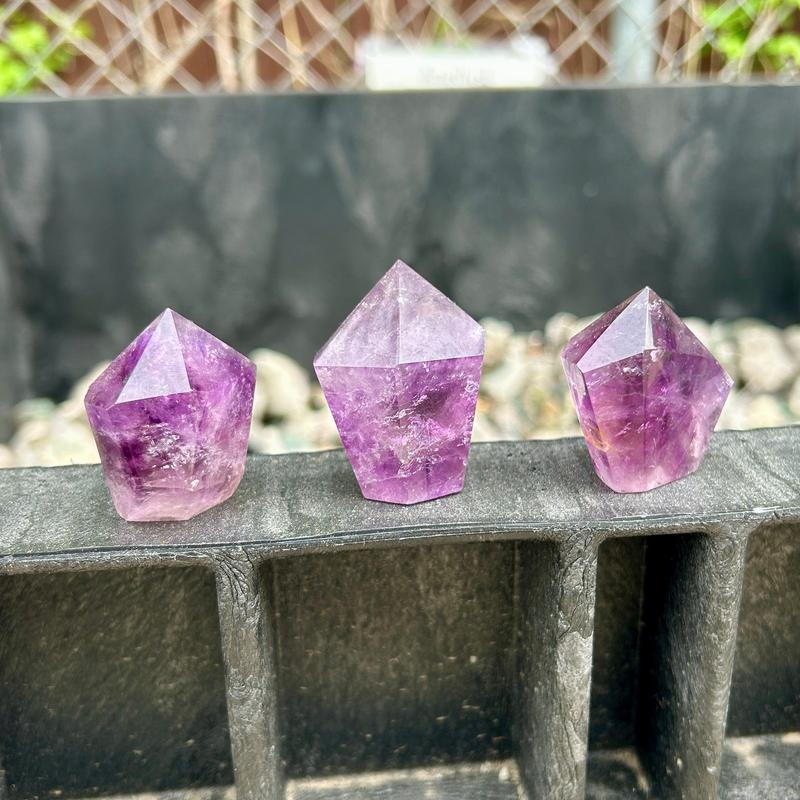 Desk Size - Polished Amethyst Tower Points || Trunk Show-Nature's Treasures