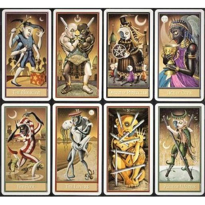 Deviant Moon Tarot with Instruction Booklet-Nature's Treasures