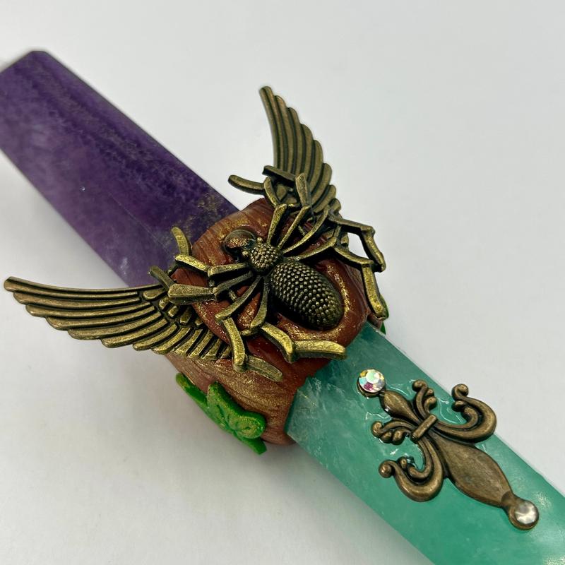 Double Point Fluorite Spider Wand || Trunk Show-Nature's Treasures