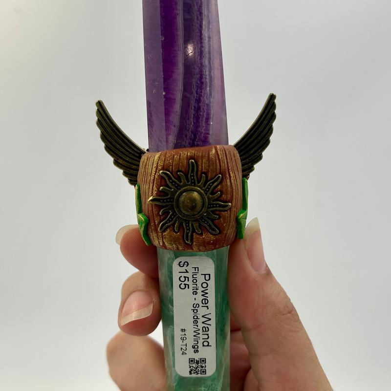 Double Point Fluorite Spider Wand || Trunk Show-Nature's Treasures