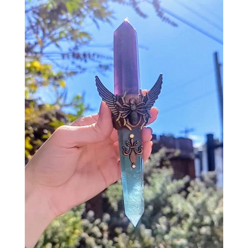 Double Point Fluorite Spider Wand || Trunk Show-Nature's Treasures
