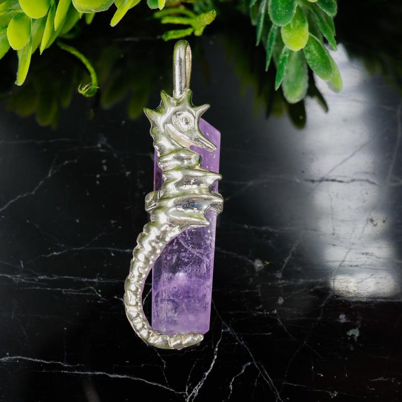 Double Terminated Amethyst Totem Pendants || Sterling Silver-Nature's Treasures