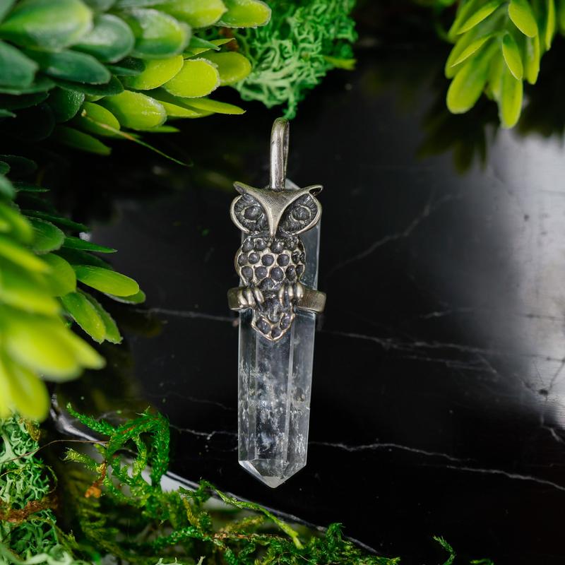 Double Terminated Clear Quartz Totem Pendants || Sterling Silver-Nature's Treasures