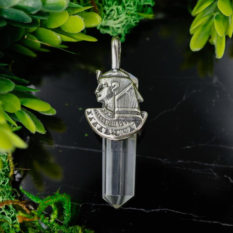 Double Terminated Clear Quartz Totem Pendants || Sterling Silver-Nature's Treasures