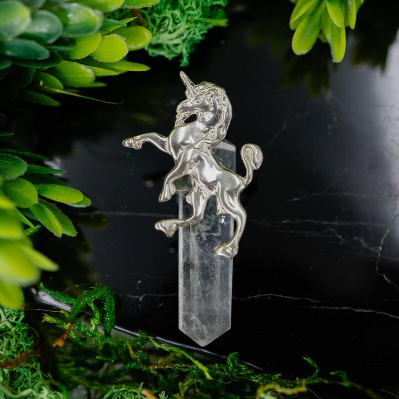Double Terminated Clear Quartz Totem Pendants || Sterling Silver-Nature's Treasures