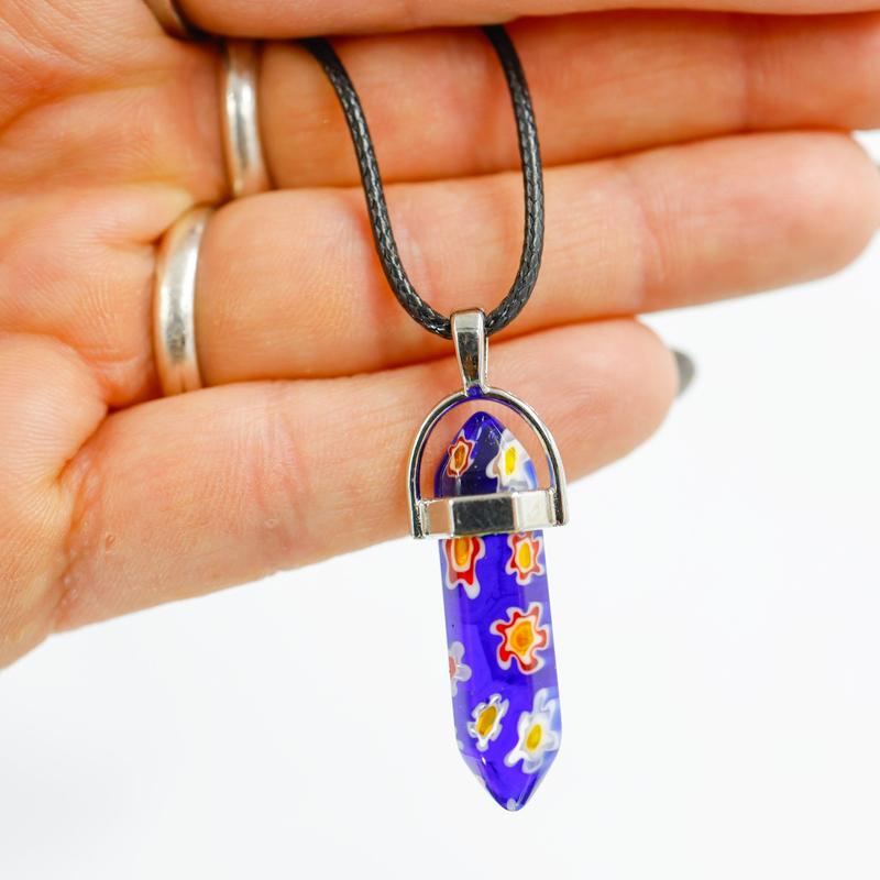 Double Terminated Millefiori Glass Necklaces || Trunk Show-Nature's Treasures