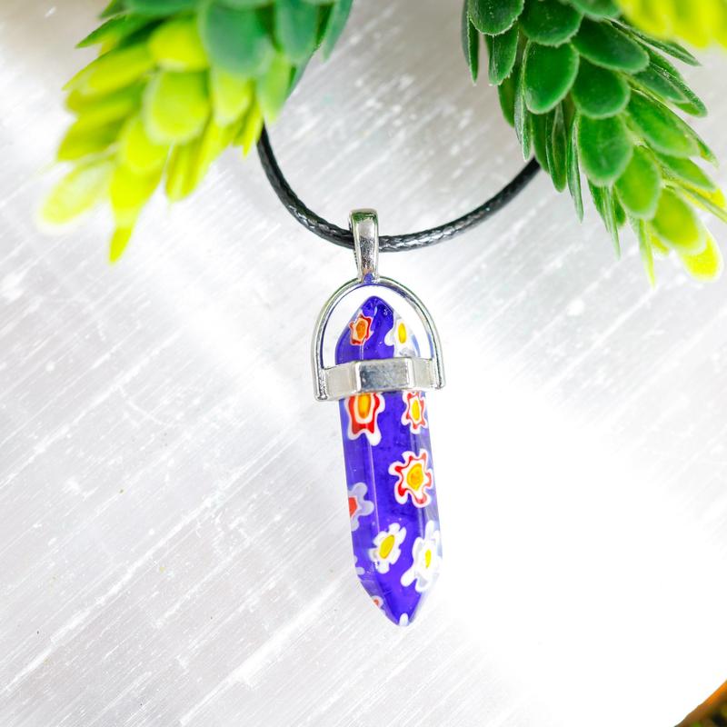 Double Terminated Millefiori Glass Necklaces || Trunk Show-Nature's Treasures