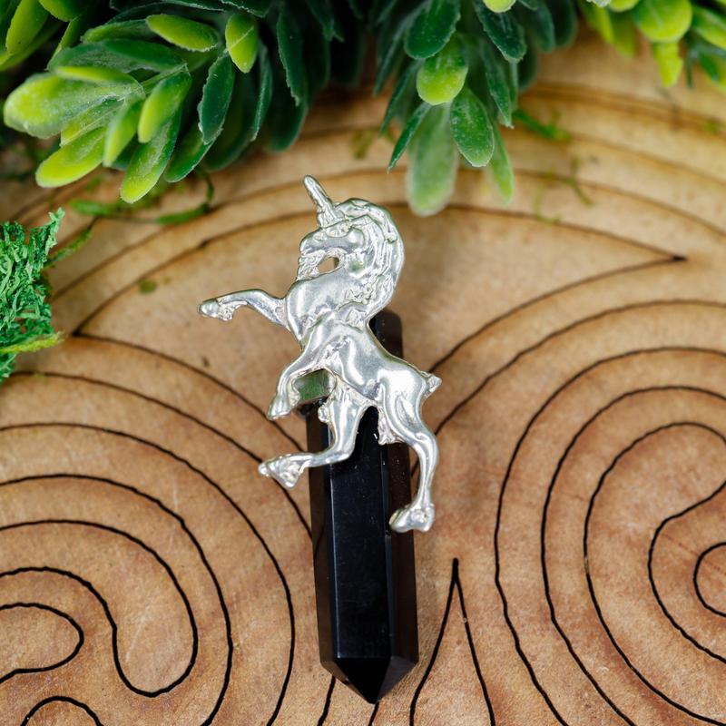 Double Terminated Obsidian Totem Pendants || Sterling Silver-Nature's Treasures