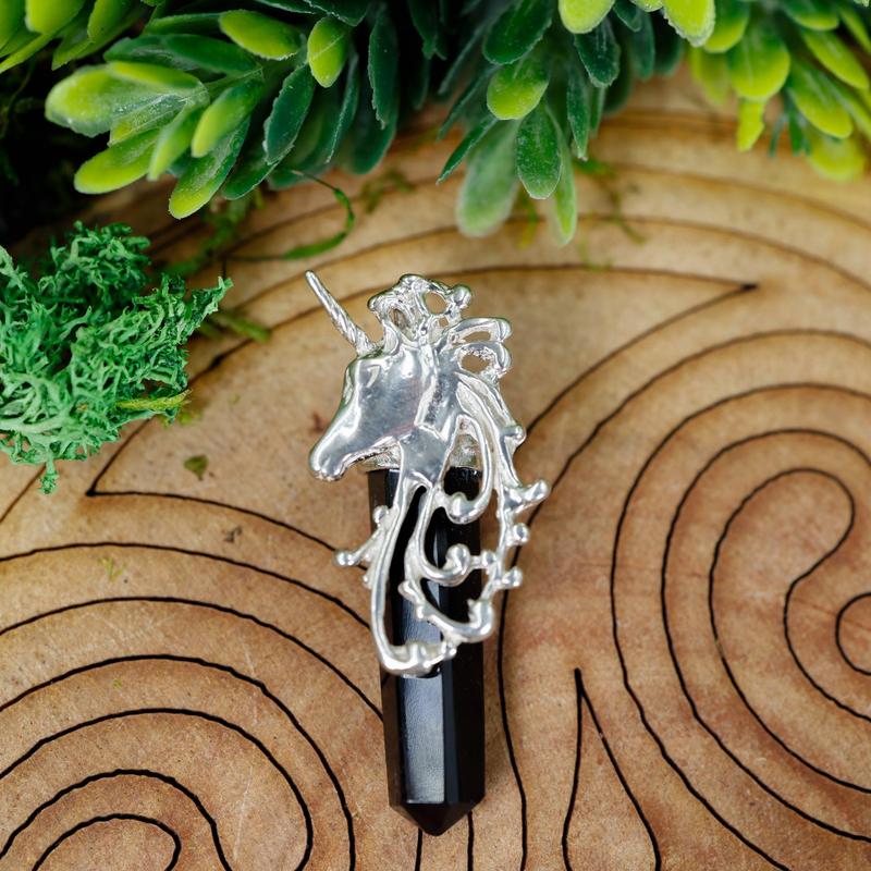 Double Terminated Obsidian Totem Pendants || Sterling Silver-Nature's Treasures