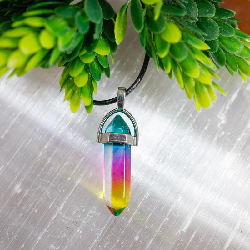 Double Terminated Rainbow Glass Necklaces || Trunk Show
