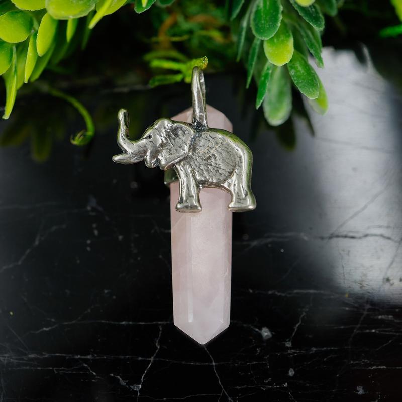 Double Terminated Rose Quartz Totem Pendants || Sterling Silver-Nature's Treasures