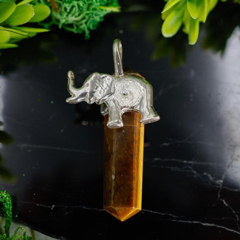 Double Terminated Tiger's Eye Totem Pendants || Sterling Silver-Nature's Treasures