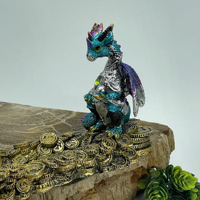 Dragon Guardian And Mound Of Coins Incense Holder || Prosperity, Protection, New Beginnings-Nature's Treasures