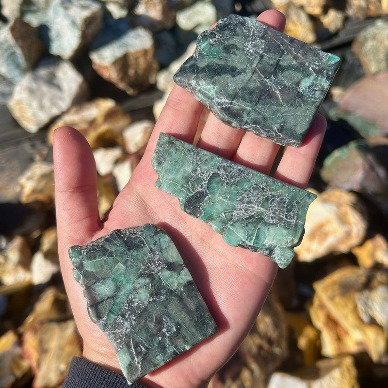 Emerald Slab Piece's || Trunk Show-Nature's Treasures