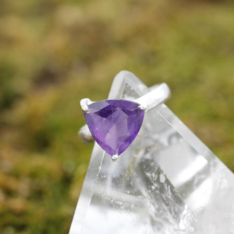 Faceted Amethyst Rings || .925 Sterling Silver || Brazil-Nature's Treasures