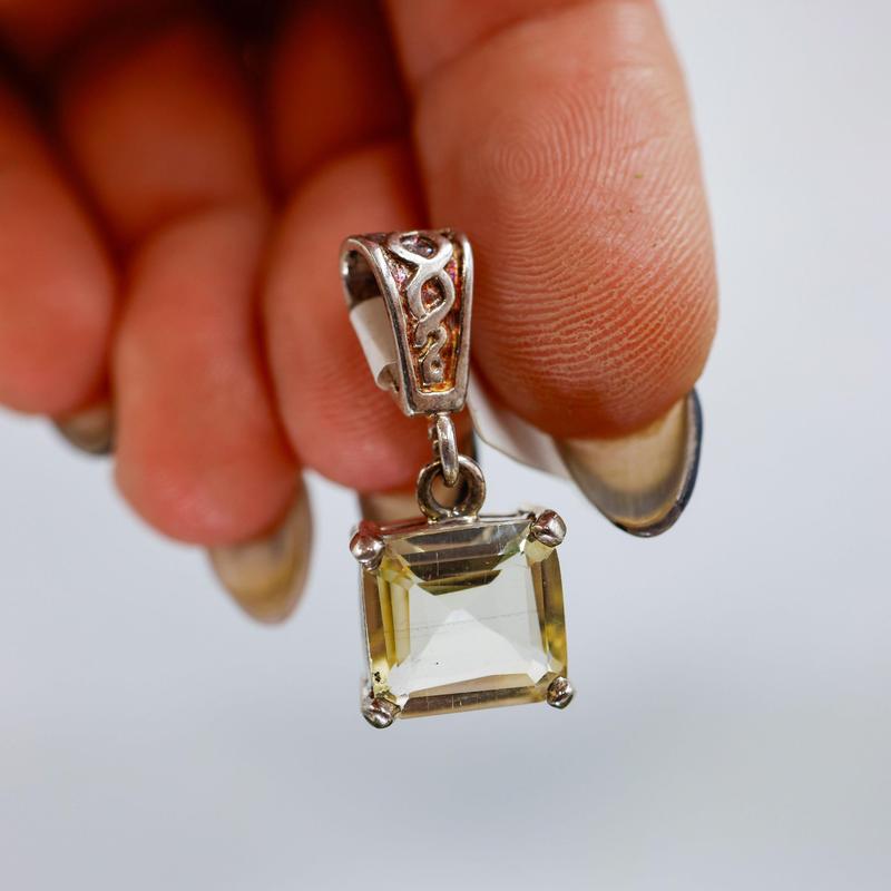 Faceted Scapolite Pendants || .925 Sterling Silver-Nature's Treasures
