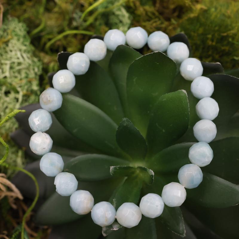 Faceted Unisex Gemstone Power Bracelets || Amazonite-Nature's Treasures