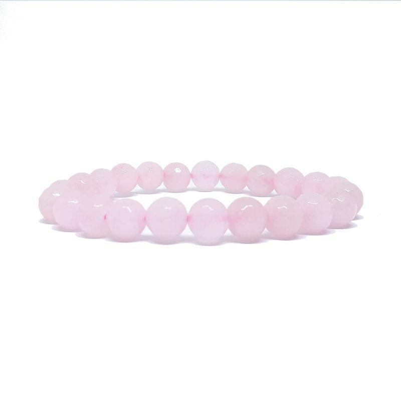 Faceted Unisex Gemstone Power Bracelets || Rose Quartz-Nature's Treasures