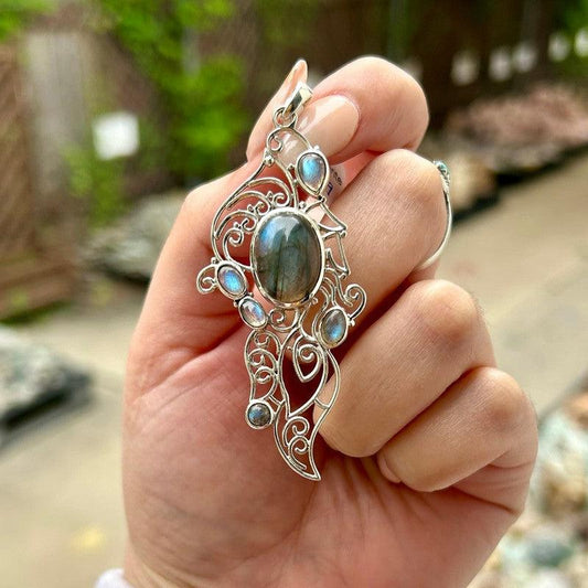 Fancy Silver Leaf Pendants || .925 Sterling Silver-Nature's Treasures