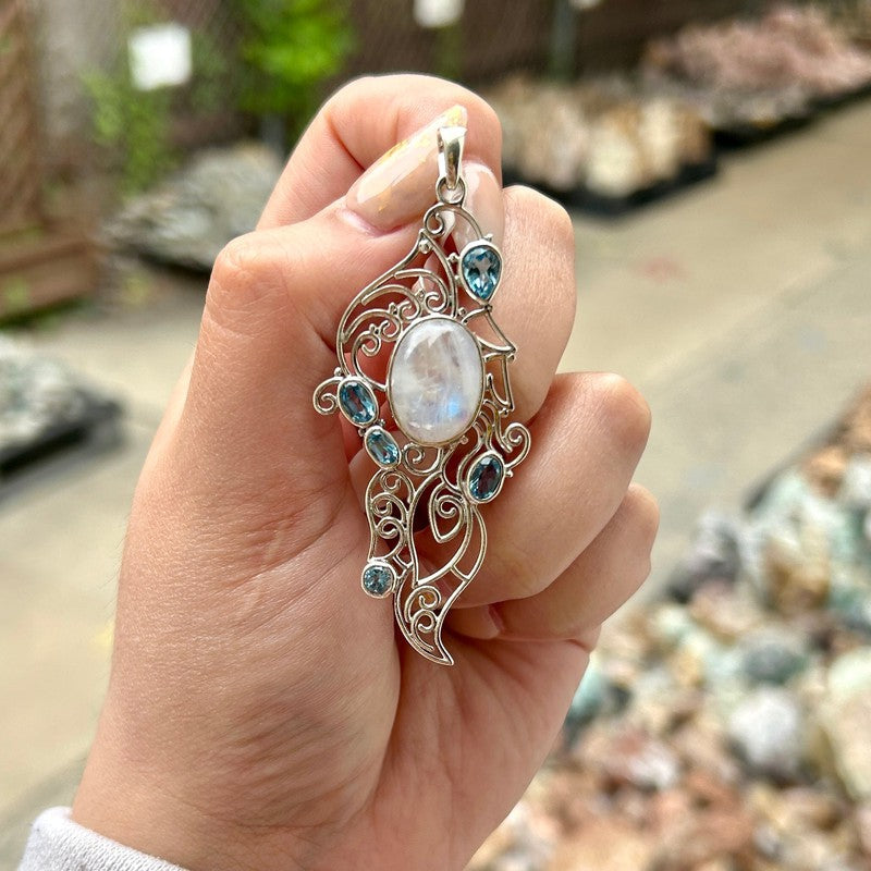 Fancy Silver Leaf Pendants || .925 Sterling Silver-Nature's Treasures