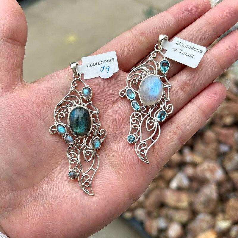 Fancy Silver Leaf Pendants || .925 Sterling Silver-Nature's Treasures